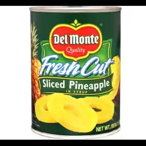 Fresh Cut Sliced Pineapple in Syrup - Del Monte
