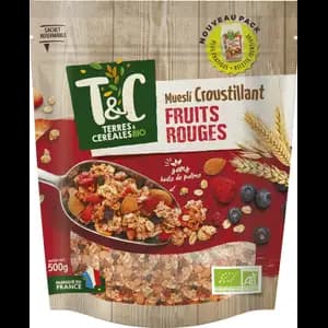 Crunchy Muesli with Red Fruits - Terres & Céréales BIO