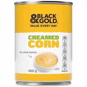 Creamed Corn - Black & Gold