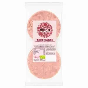 Organic Rice Cake Strawberry Yogurt - Biona Organic