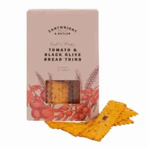 Light & Crispy Tomato & Black Olive Bread Thins - Cartwright & Butler