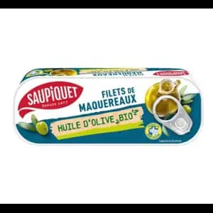 Organic Mackerel Fillets Olive Oil - Saupiquet - Saupiquet