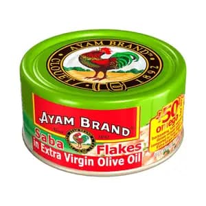 Saba Flakes in Extra Olive Oil - Ayam Brand - Ayam Brand