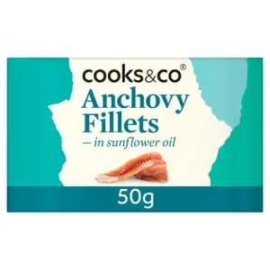 Anchovy Fillets in Sunflower Oil - Cooks & Co - Cooks & Co
