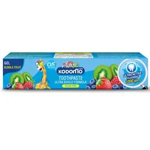 Bubble Fruit Toothpaste Ultra Shield Formula Sugar Free - Kodomo