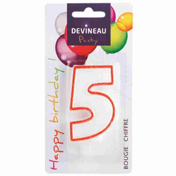 Birthday Candle Number 5 - Devineau