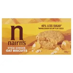 Stem Ginger Oat Biscuits 40% Less Sugar - Nairn's
