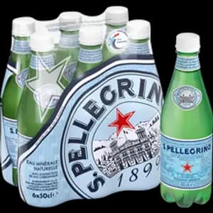 Sparkling Water Plastic Bottle 50cl Pack X6 - San Pellegrino