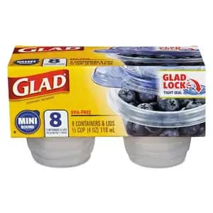 Mini Round Containers & Lids - Glad