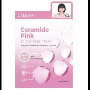 Ceramide Pink Microfiber Mask - Célebon