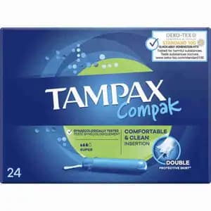 Compak Tampon with Super Applicator - Tampax