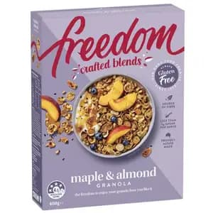 Gluten Free Crafted Blends Maple & Almond Granola - Freedom