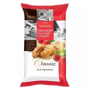Strawberry Jam Filled Cookies - Tatawa