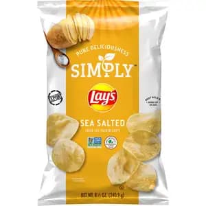 Simply Sea Salted Thick Cut Potato Chips - Lay's