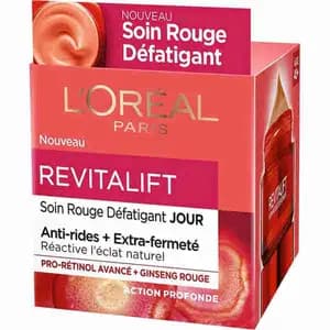 Anti-Wrinkle Red Anti-Wrinkle Facial Cream With Ginseng Revitalift Day Cream - L'Oréal