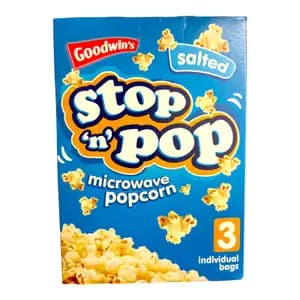 Salted Stop 'n' Pop Microwave Popcorn - Super Snack