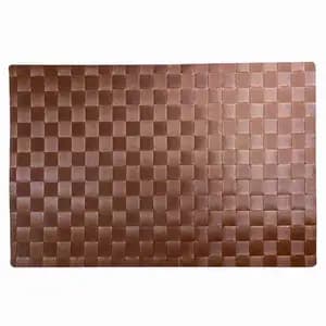 Brown Grid Table Set