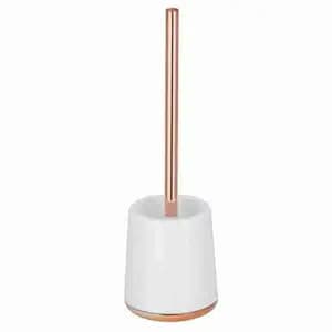 White Toilet Brush Set