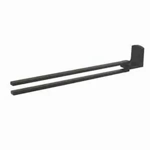 Wall-Mounted Towel Rack Matt-Black 37cm - Spirella