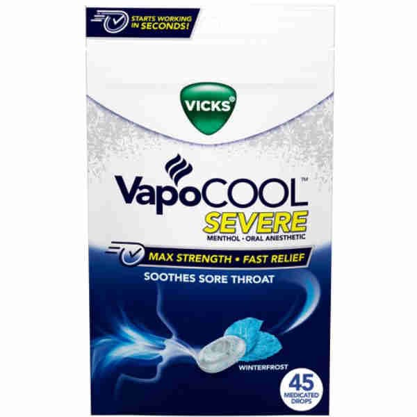 Vapo Cool Soothes Sore Throat Winterforest