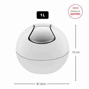 Bowl Waste Bin White - Spirella