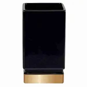 Black & Gold Porcelain Tumbler - Spirella