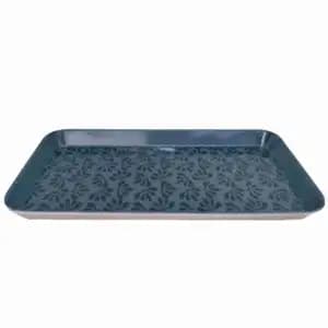 Rectangular Melamine Blue Tray