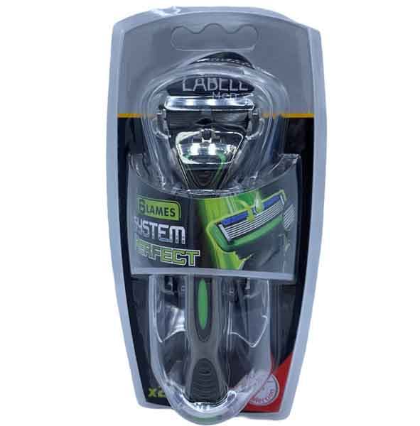 6 Blades Razor + 2 Refills