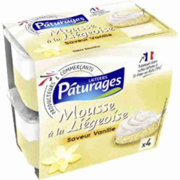 Mousse Liegeois Vanilla Flavored