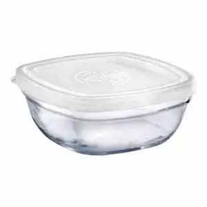 White Lid Freshbox Clear Square - Duralex