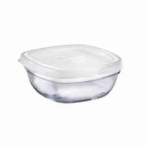White Lid Freshbox Clear Square - Duralex