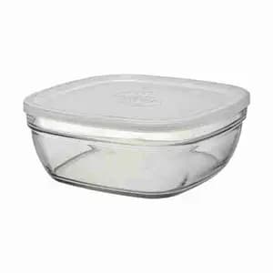 White Lid Freshbox Clear Square - Duralex