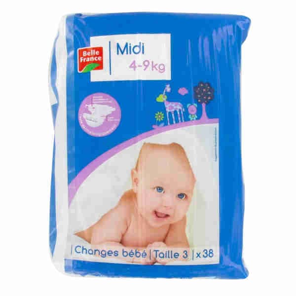 Baby Diapers 4-9Kg - Belle France