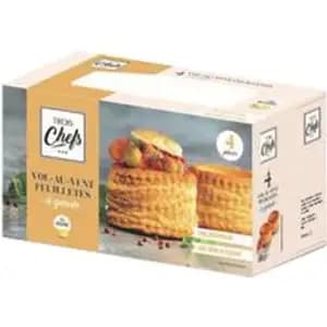 4 Vol-Au-Vent Puff Pastry - Trois Chefs