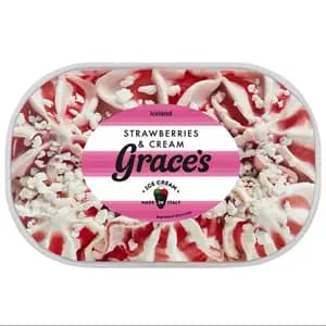 Strawberries & Cream Ice Cream - Iceland