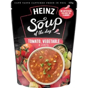 Tomato Vegetable & Lentil Soup - Heinz