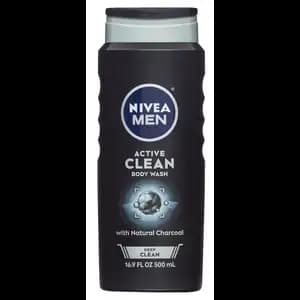 Active Clean Body Wash with Natural Charcoal - Nivea