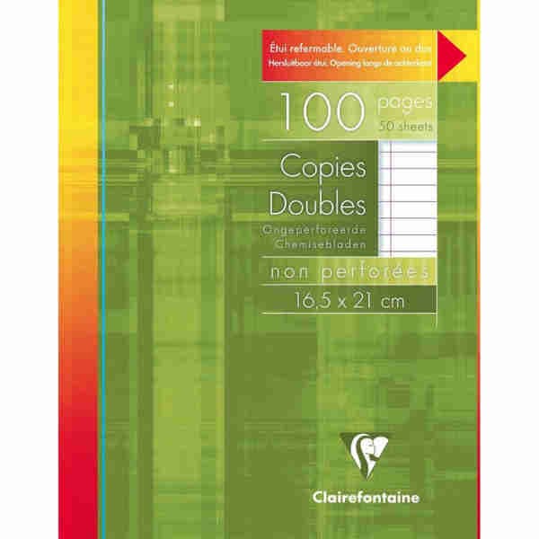 White Non-Perforated Double Ring Binder Paper