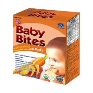 Sweet Potato & Carrot Rice Rusks - Baby Bites