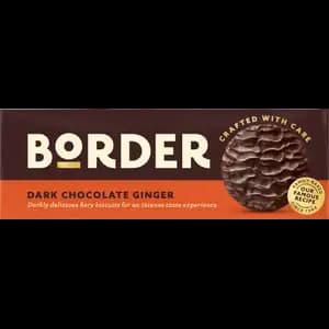 Dark Chocolate Ginger Biscuits - Border