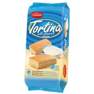 Tortina Filled with Milk Flavored Cream - Vincinni