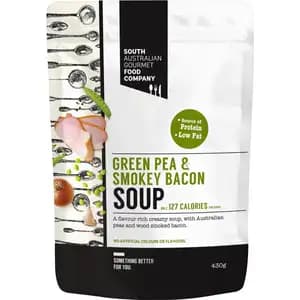 Green Pea & Smokey Bacon Soup - South Australian Food Company 