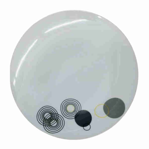 White Plate with Bubbles