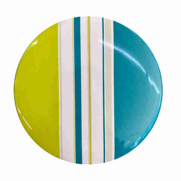 Blue Line Round Melamine Trivet (Food Cover)