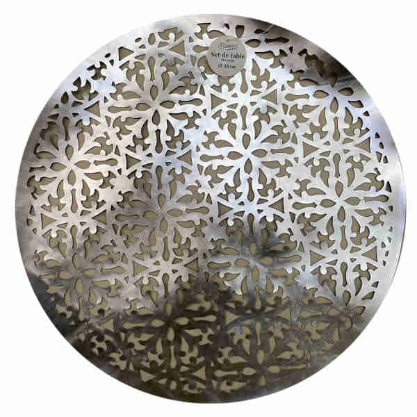 Grey Round Roman Table Set