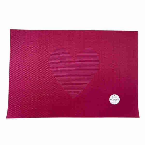 Red Heart Table Set