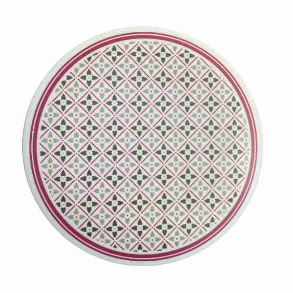 Flower Round Melamine Trivet (Food Cover)