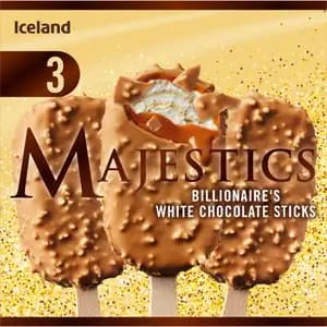 Majestics Billionaire's White Chocolate Sticks - Iceland