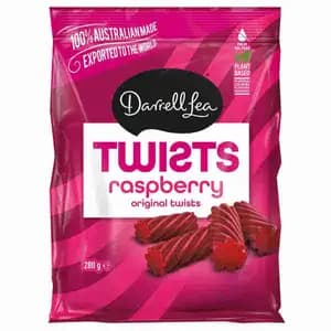 Twists Raspberry - Darrell Lea