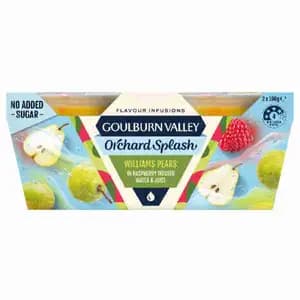 Williams Pears in Raspberry Infused Water & Juice No Added Sugar - Goulburn Valley